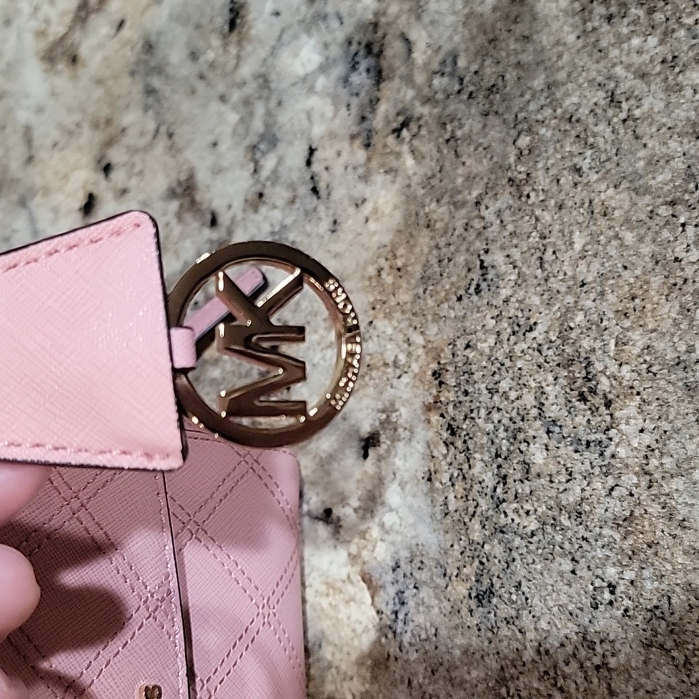 Michael Kors EUC Ava Cross Stitch Mini Crossbody pink Bag - Picture 4 of 14